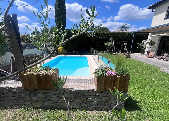 Willa Belle Familiale Avec Piscine Teyran